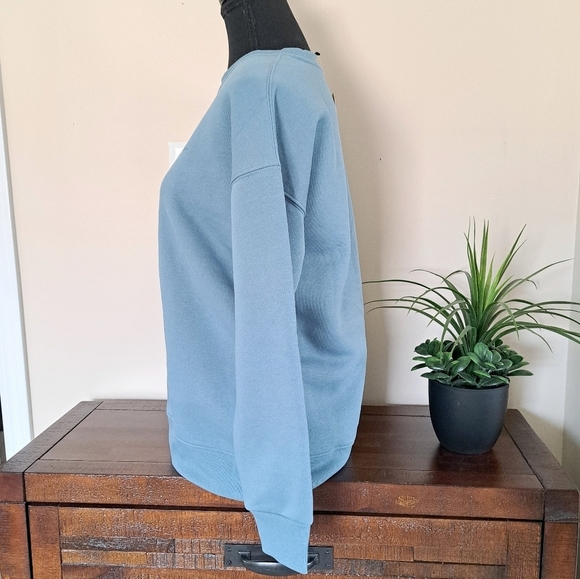 Lazy Pants Teal Blue Sweatshirt Women's Small Cozy Pullover Fleece NWT - Picture 6 of 11